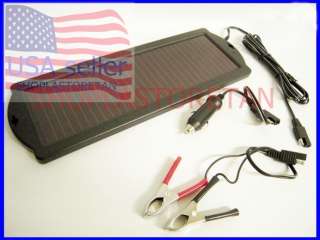 SOLAR PANEL BATTERY CHARGER w/ CABLE 12V for CAR TRUCK SUV BOAT 