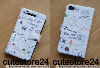 Americano HAPPYMORI iphone4, 4S diary type Korean cute case cover 