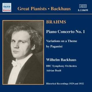 Great Pianists Wilhelm Backhaus by Wilhelm Backhaus (Audio CD   2003 