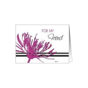  Happy Birthday Friend Flower Pink Rose Card: Health 