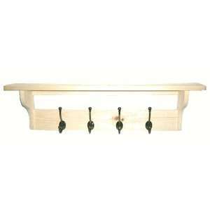  Coat Rack with Shelf,Unfinished 36 Pine: Home & Kitchen