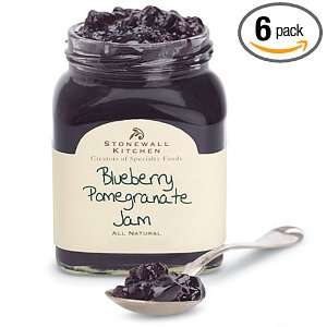   Kitchen Mini Blueberry Pomegranate Jam, 3.5 Ounce Bottles (Pack of 6