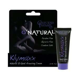  Onatural klymaxx g spot arousing cream   .5 oz resealable 