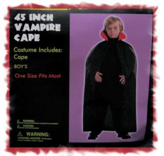 45 Childrens Cape Cloak Vampire Costume NWT  