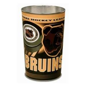 Boston Bruins NHL 15 Inches Metal Trash Can/Waste Basket 