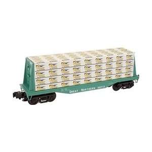   Rail 004102 1 Great Northern Flat Car w/ Lumber Load #160736 Toys
