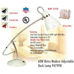  American Lighting 9479TW 60W Retro Modern Adjustable Desk 