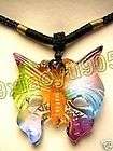 Jewelry Chinese LiuLi Glass Butterfly Amul