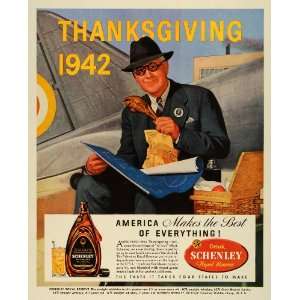1942 Ad Schenley Royal Reserve WWII War Alcohol Liquor Thanksgiving 