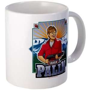  Sarah Palin, Pride of Alaska Gun Mug by CafePress: Kitchen 