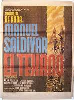   Texano, original Mexican Western movie Poster, Rodolfo de Anda 27X37
