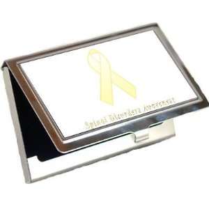 Spinal Disorders Awareness Ribbon Business Card Holder 