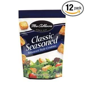 Mrs. Cubbinsons Classic Seasoned Croutons, 5 Ounce (Pack of 12 