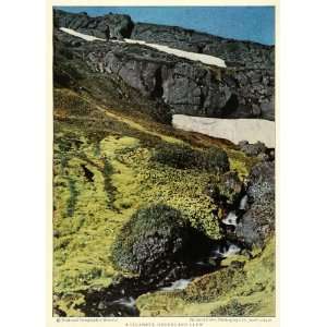 1926 Print Disko Island Greenland Landscape Natural History Gayer 