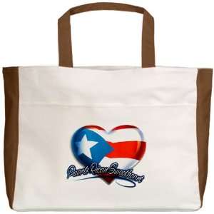   Tote Mocha Puerto Rican Sweetheart Puerto Rico Flag: Everything Else