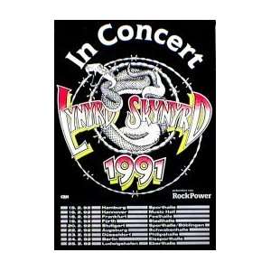  LYNYRD SKYNYRD Tour 1991 Music Poster