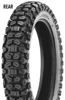 K270 DUAL SPORT MOTORCYCLE TIRE WITH NEW TUBE 3.50 18  
