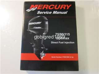 Mercury Outboard Service Shop Manual 75 90 115 Optimax DFI 2007 LOTS 