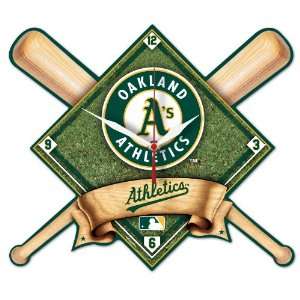    MLB Oakland Athletics High Definition Clock: Sports & Outdoors