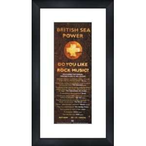 BRITISH SEA POWER Do You Like Rock Music   Custom Framed Original Ad 