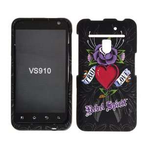  LG VS910 VS 910 Revolution Black with Red Love Heart 