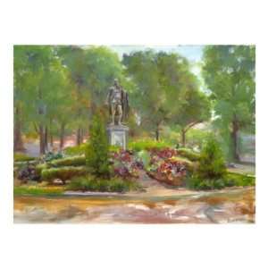  View of Houdons Washington   Lafayette Park Giclee Poster 