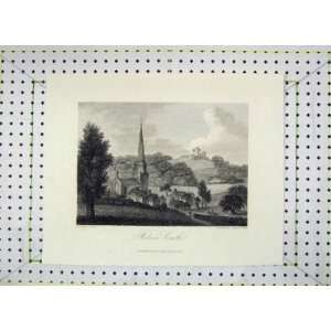   Antique Print View Belvoir Castle Engraved Howlett: Home & Kitchen