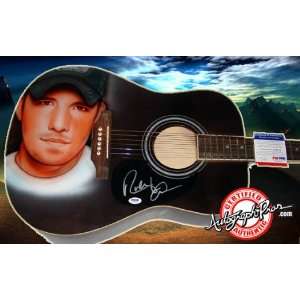  Rodney Atkins Autographed Signed Airbrush Guitar PSA DNA 