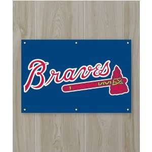  Atlanta Braves   Fan Banner   2ft x 3ft. Sports 