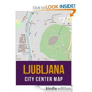 Ljubljana, Slovenia City Center Street Map eReaderMaps  