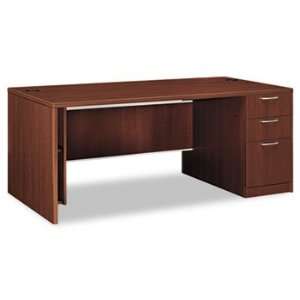  New   Attune Right Pedestal Desk, Frosted Mod Panel, 72w x 