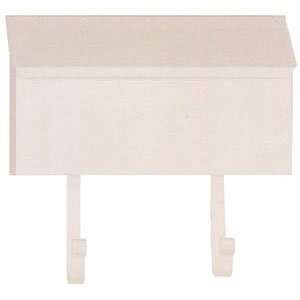   Smooth White Classic Rancher Wall Mounted Mailbox: Home Improvement