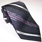 ALFANI Mens 100 Silk Tie Black Purple Lilac Grid NEW AF049937 items in 