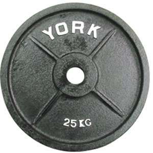  York Cast Iron Olympic Plate (Uncalibrated) 25 kg: Health 