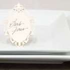   oval baroque frame folded place card size 2 50 x 5 75 h unfolded