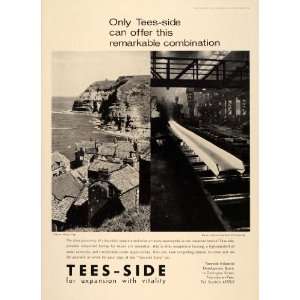  1965 Ad Teesside England Industry Staithes Village Mill 