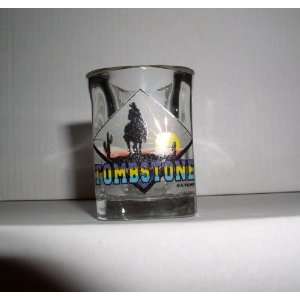 TOMBSTONE ARIZONA SQUARE SHOT GLASS 