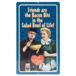    I Love Lucy Salad Bowl Embossed Tin Sign **: Sports & Outdoors