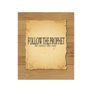 Follow the prophet   Removeable Wall Decal   selected color Kelly 