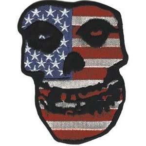  The Misfits Music Band Patch   USA Flag Diecut Skull: Arts 