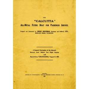    Short Calcutta Aircraft Technical Manual Sicuro Publishing Books