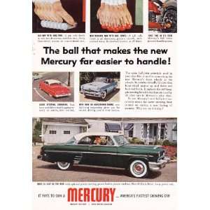  1954 Ad Ford Mercury Sun Valley Original Antique Car Ad 