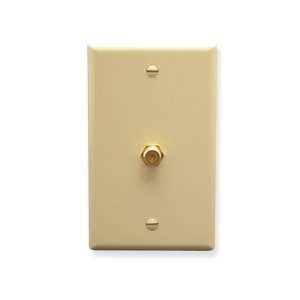   WALL PLATE, F TYPE, IVORY (Installation Equipment)