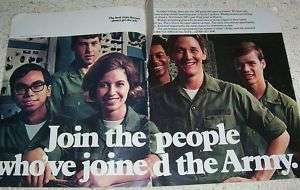 1974 recruiting Women Army Careers Girls military AD  