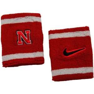 Nike Nebraska Cornhuskers Elite NCAA Team Logo Wristbands:  