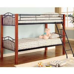   Furniture Hasket Twin over Twin Bunk Bed 2248: Furniture & Decor