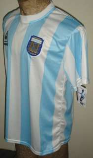   WORLD CUP 1986 ARGENTINA MARADONA #10 RETRO SOCCER JERSEY SHIRT  