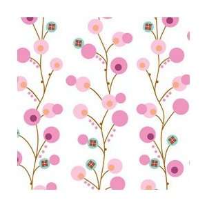  Fitted Crib Sheet   Pink Twig Baby