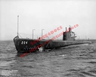 WWII 1941 USS MACKEREL SS 204 Training Submarine Photo  