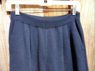 St John Separates Classic Navy Blue Santana Knit Slacks Pants size 4 